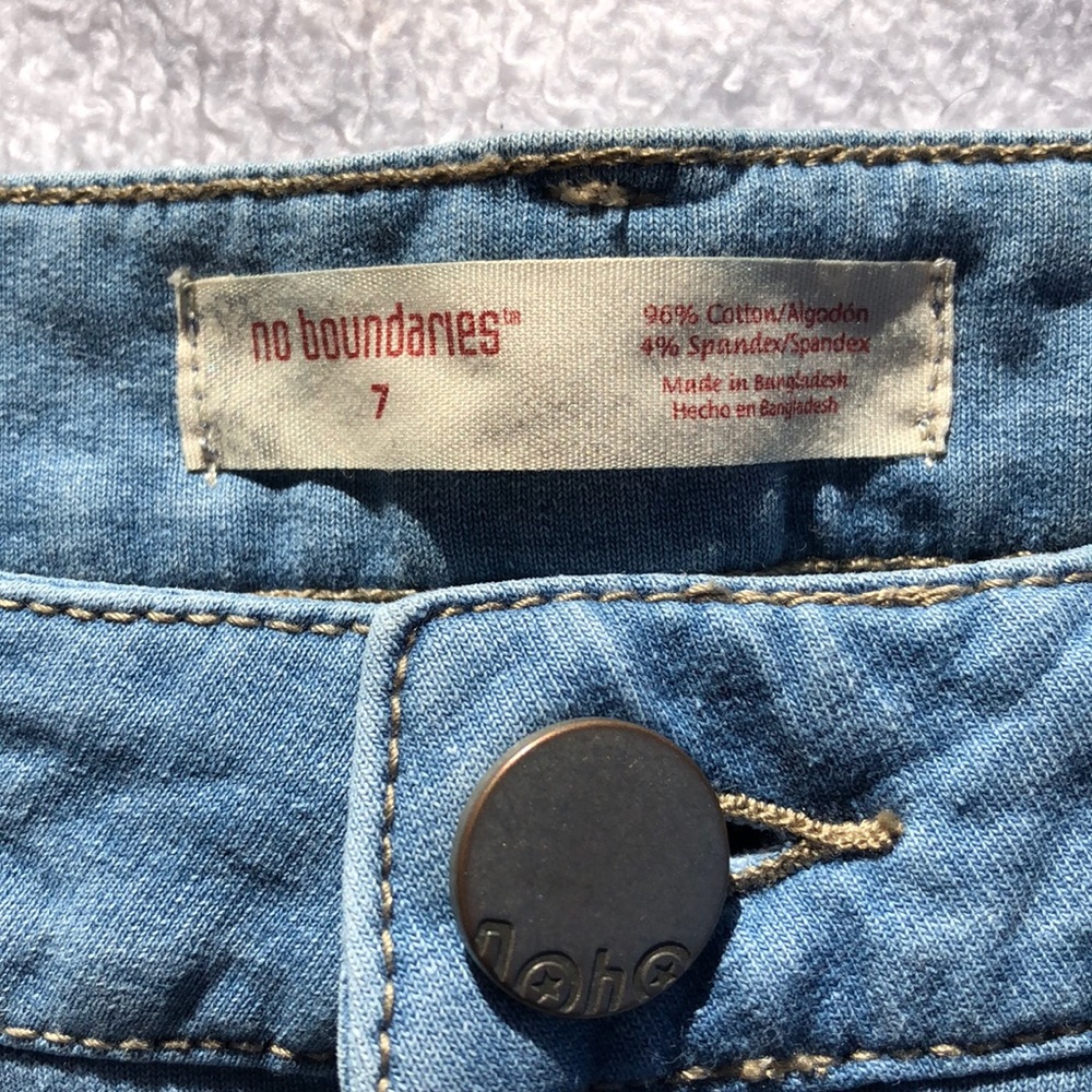 No boundaries size 7 skinny soft stretch blue jeans - Picture 5 of 7